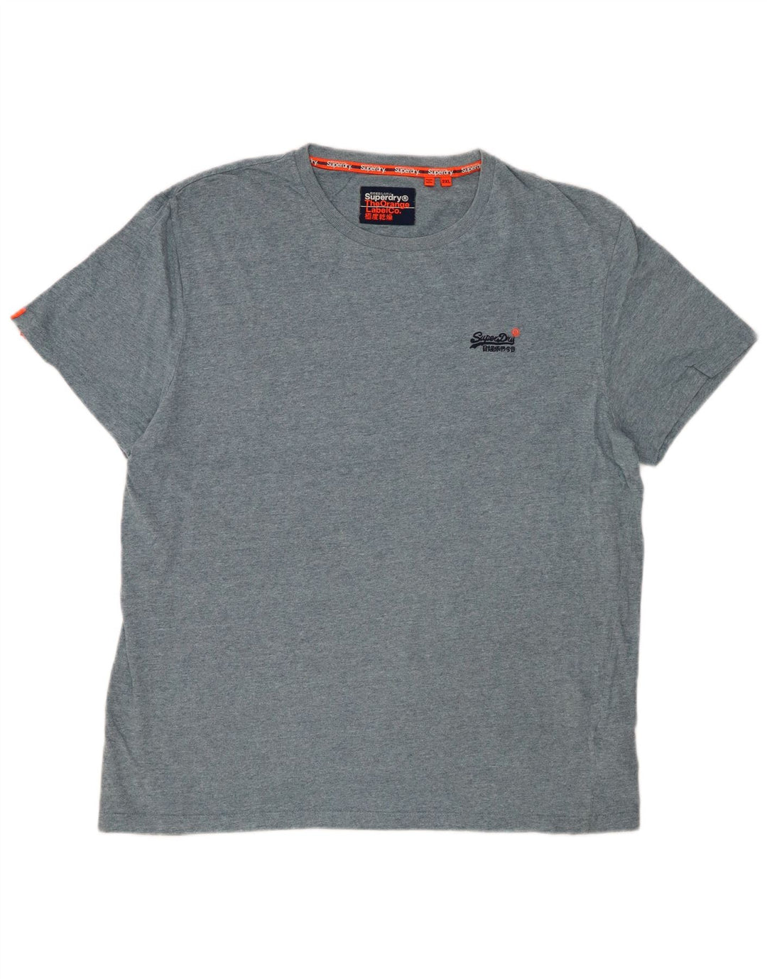 SUPERDRY tricou pentru bărbați Top 2XL albastru bumbac cu pete