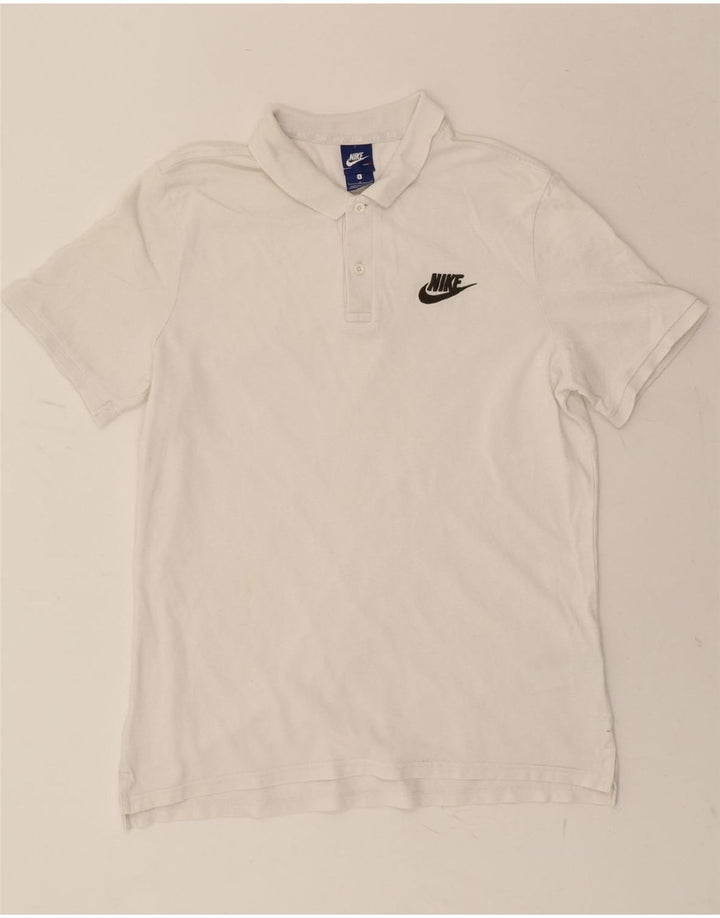 NIKE Mens Polo Shirt Large White Cotton Vintage Nike and Second-Hand Nike from Messina Hembry 