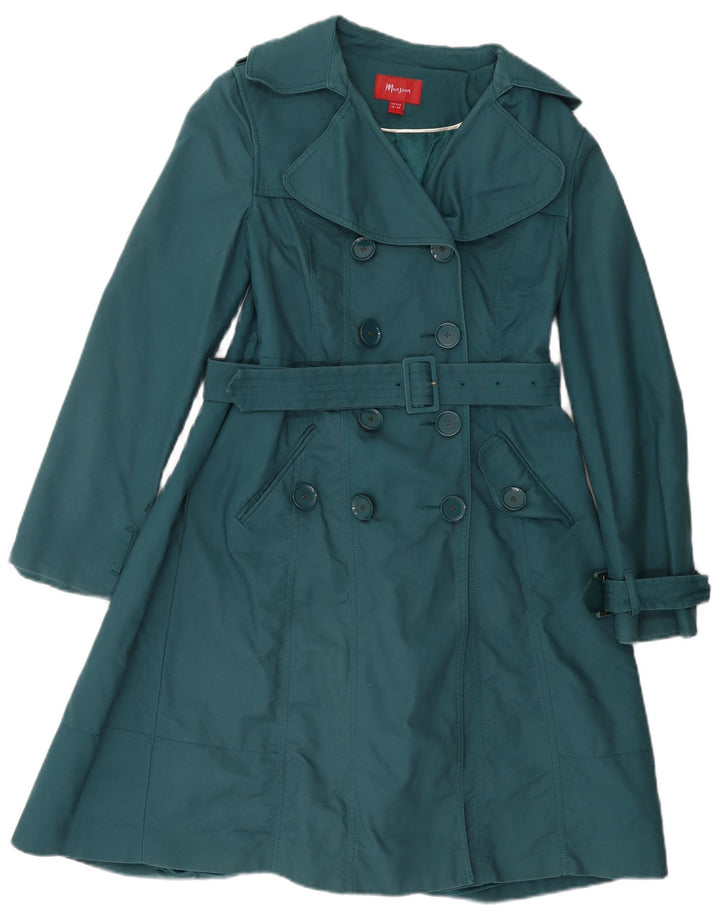 Trench pentru femei Monsoon UK 10 Bumbac verde mic