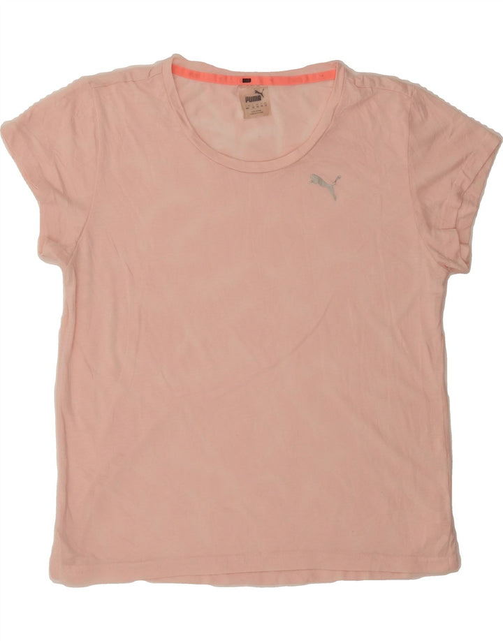 PUMA Womens T-Shirt Top UK 12 Medium Pink Tie Dye Vintage Puma and Second-Hand Puma from Messina Hembry 