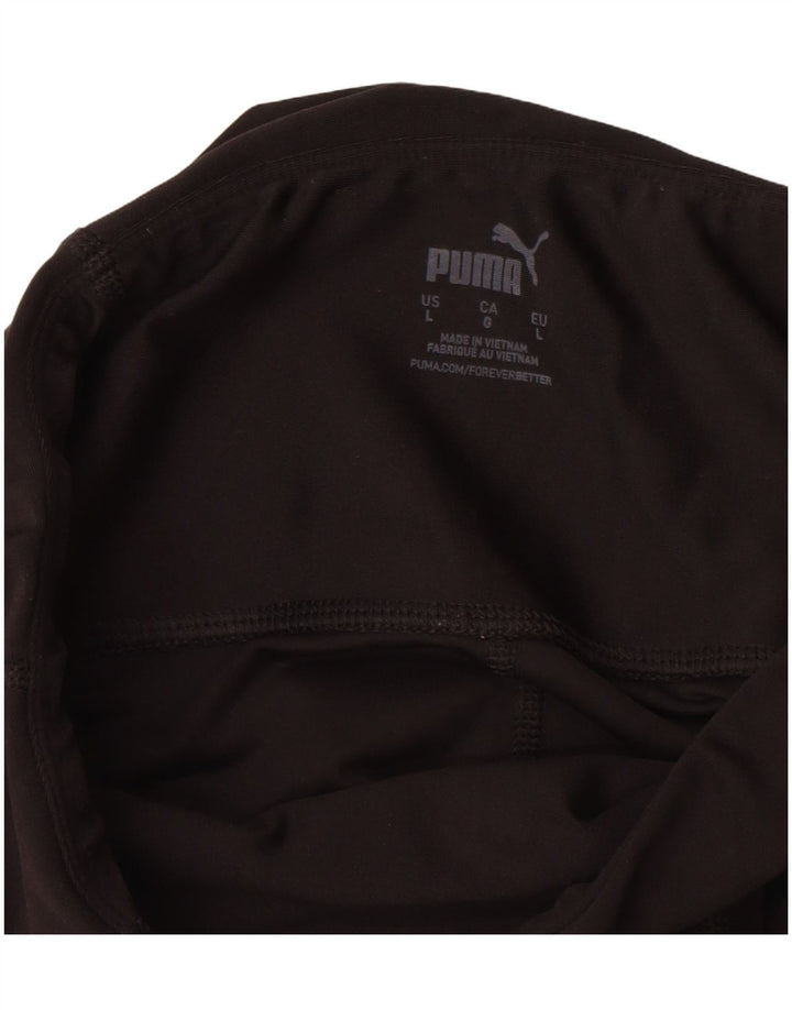 Leggings grafic PUMA pentru femei UK 14 Large Black