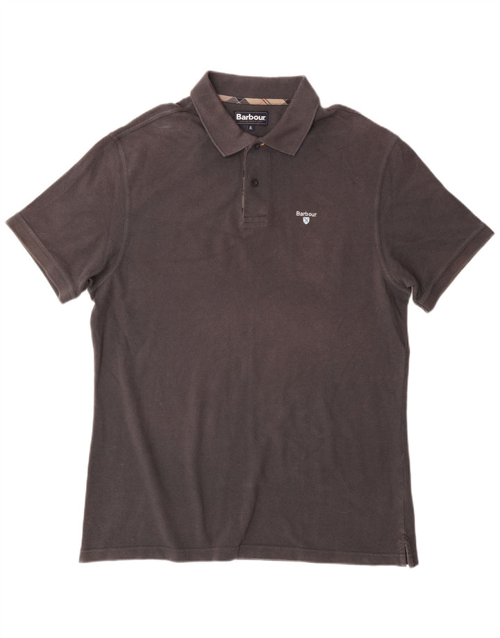 Tricou polo pentru bărbați Barbour XL bumbac gri