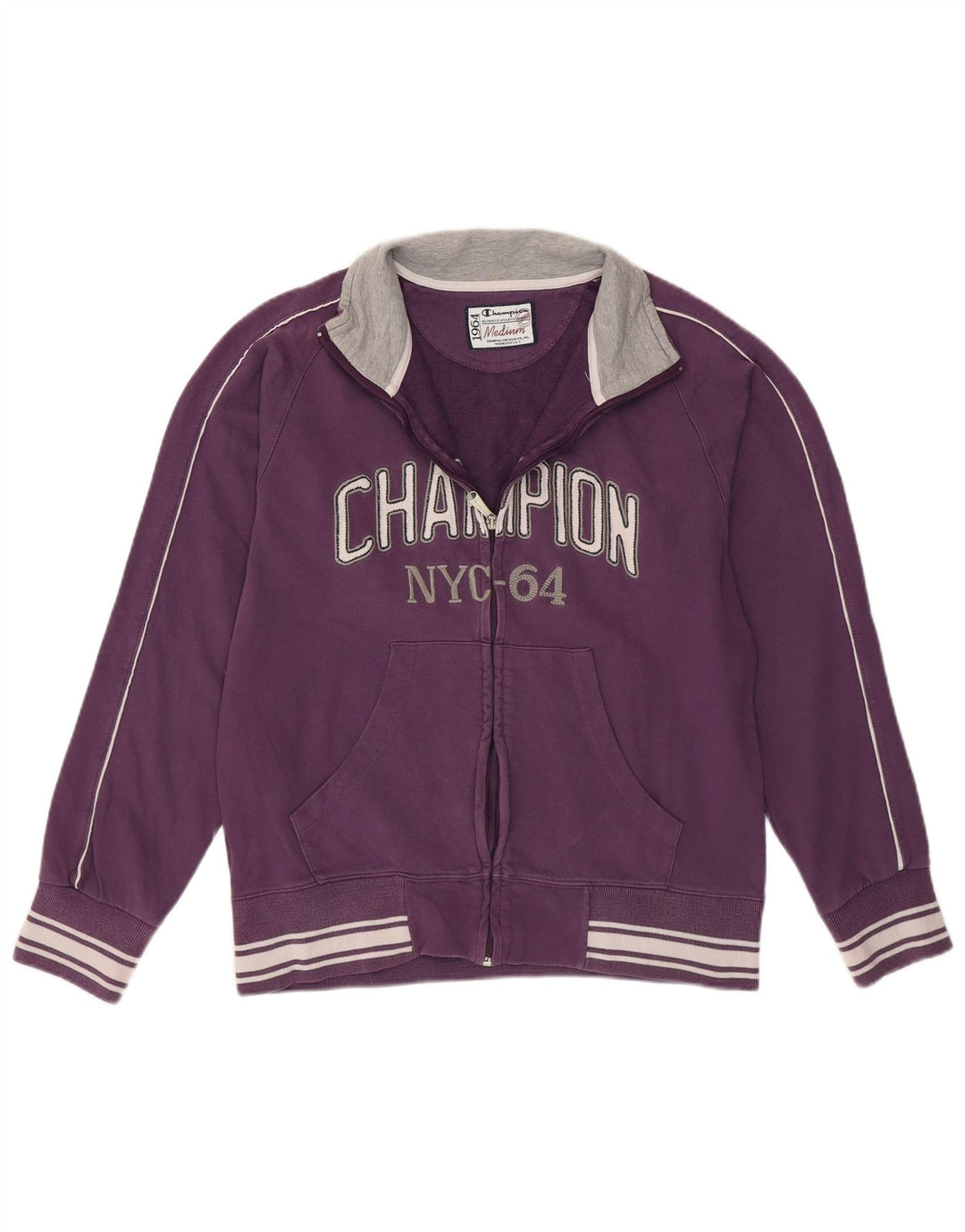 Jachetă de top pentru trening pentru femei Champion UK 14, bumbac violet mediu