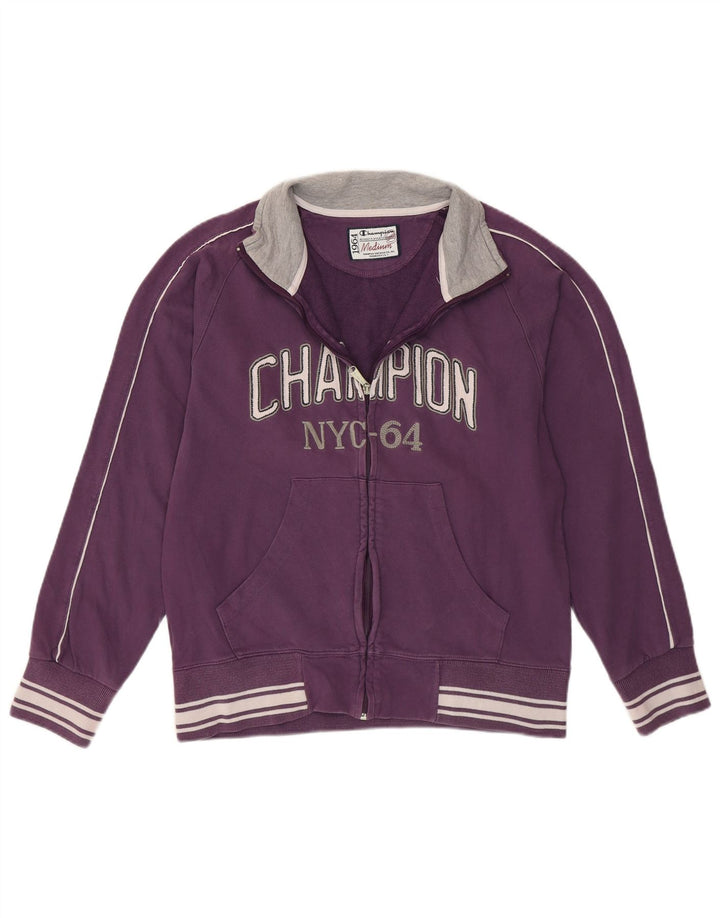 Jachetă de top pentru trening pentru femei Champion UK 14, bumbac violet mediu