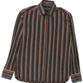 Cămașă pentru bărbați Ted Baker Mărimea 5 XL Maro cu dungi