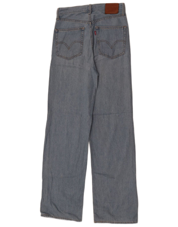 Blugi largi pentru femei Levi's cu talie mare W24 L31 bumbac albastru