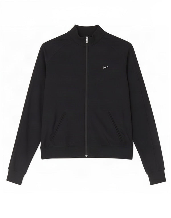 Jachetă de top pentru trening Nike Dri Fit pentru femei UK 16/18 XL Poliester negru
