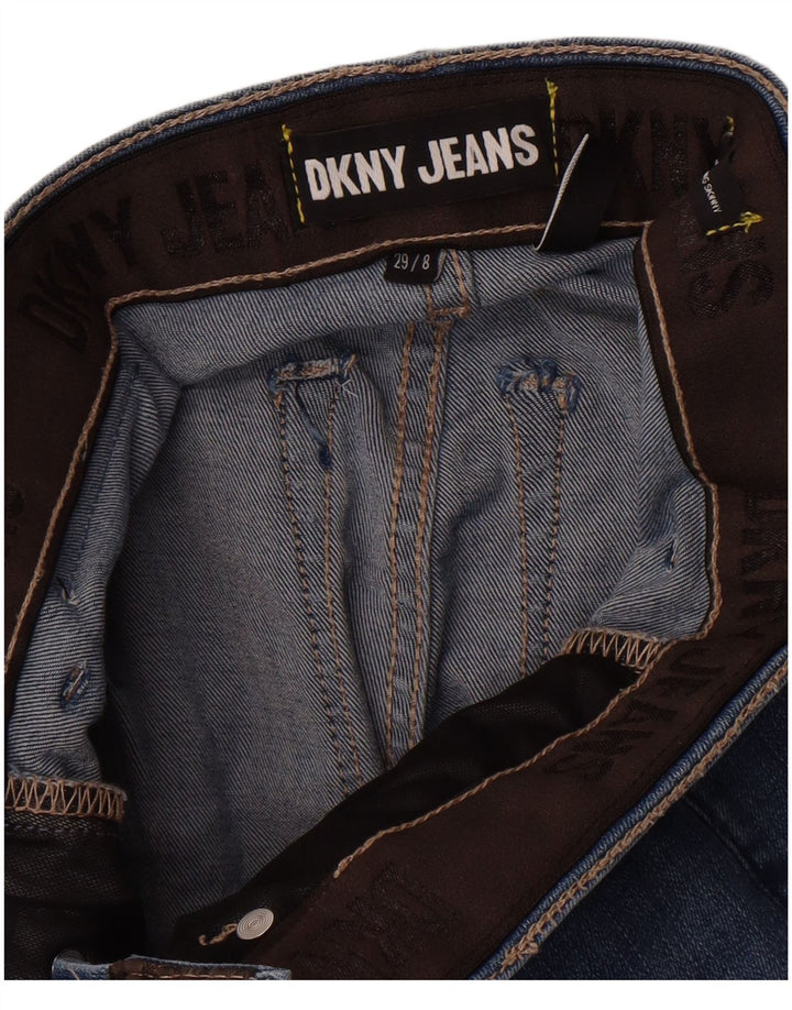 Blugi skinny pentru femei Dkny US 8 Medium W29 L29 Albastru