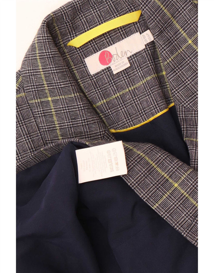 Jachetă Boden pentru femei Mica Blazer UK 10 Mic bleumarin Houndstooth