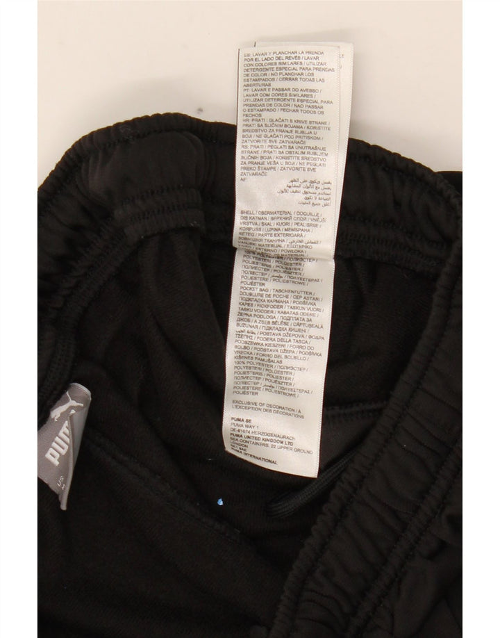 Pantaloni de trening PUMA pentru bărbați Joggeri poliester mediu negru