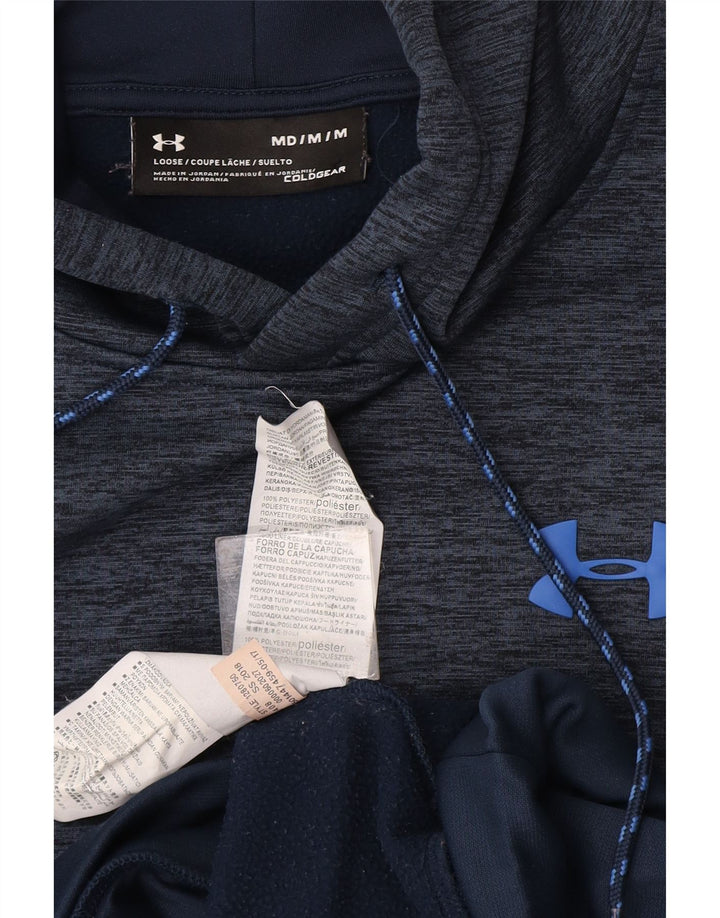 Pulover cu glugă Under Armour Cold Gear pentru bărbați, mijlociu, bleumarin, pătat
