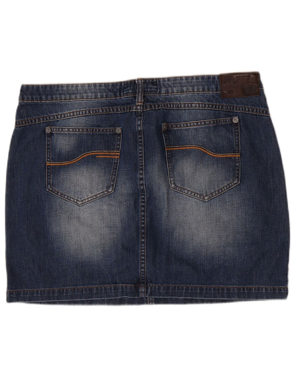 Fusta Cargo Mini denim pentru femei Fat Face W36 XL Bumbac albastru