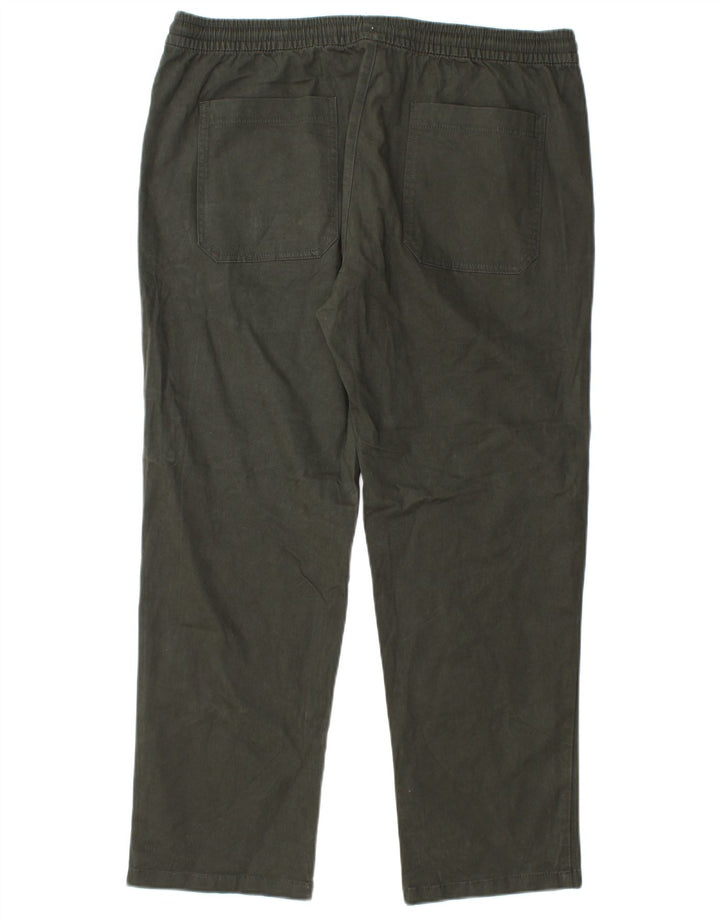 Pantaloni chino drepți pentru bărbați Marks & Spencer W38 L29 verde
