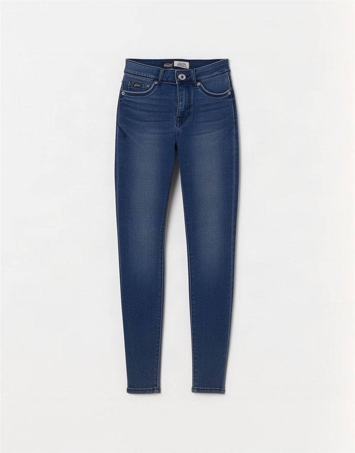Blugi jegging Alexia Superdry pentru femei W27 L32 bumbac albastru