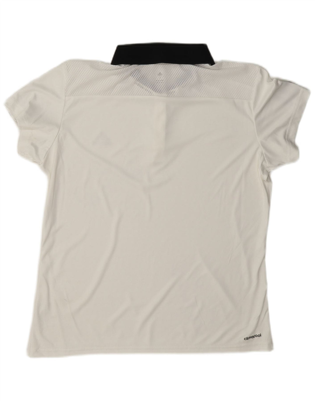 Tricou polo Climacool Rugby Adidas pentru femei UK 16 Poliester alb mare