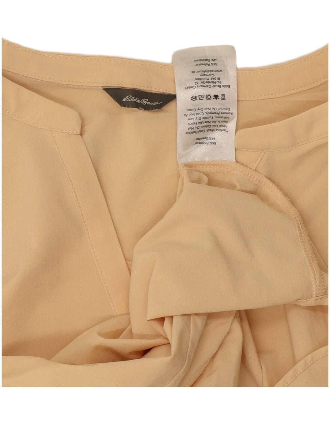 Bluză fără mâneci pentru femei EDDIE BAUER UK 18 XL poliester bej