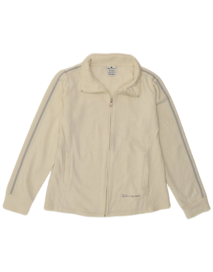 Jachetă de trening pentru femei Champion UK 14 Medium Off White