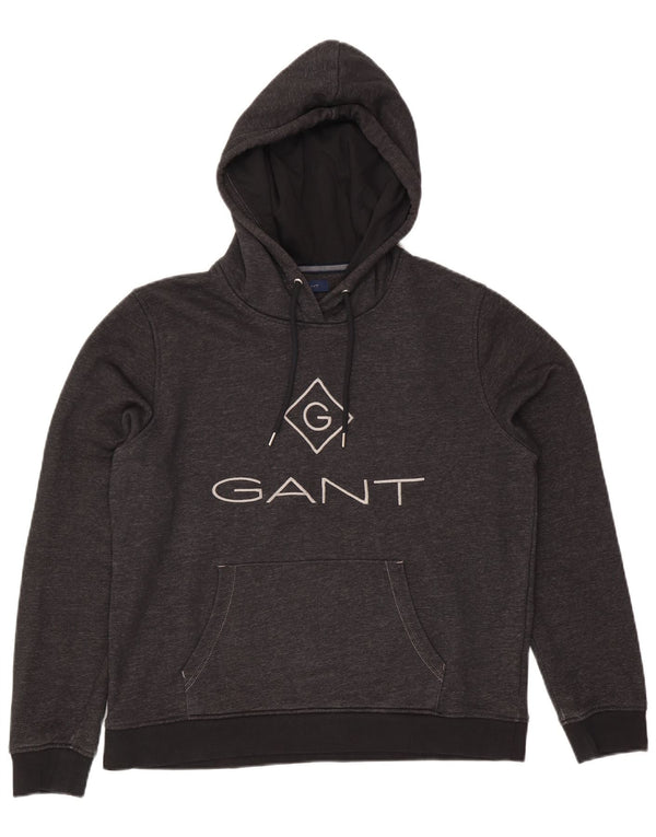 Gant Pulover cu glugă cu grafic pentru femei UK 18 XL bumbac gri