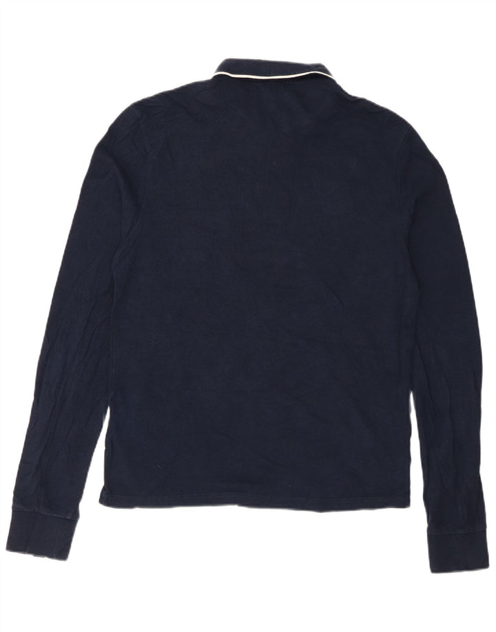 PENGUIN Tricou polo slim cu mânecă lungă pentru bărbați Heritage, mediu bleumarin