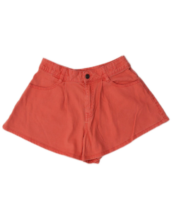 Pantaloni scurți casual Benetton pentru fete 10-11 ani W24 XL bumbac portocaliu