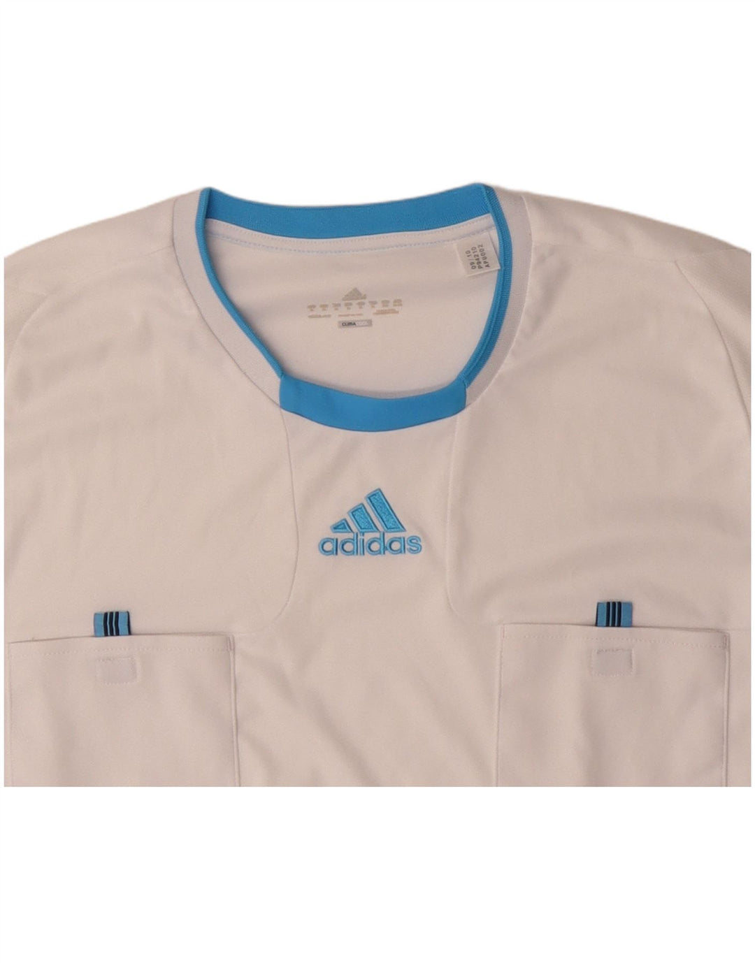 ADIDAS Climacool Top mânecă lungă XL, alb, poliester color bloc