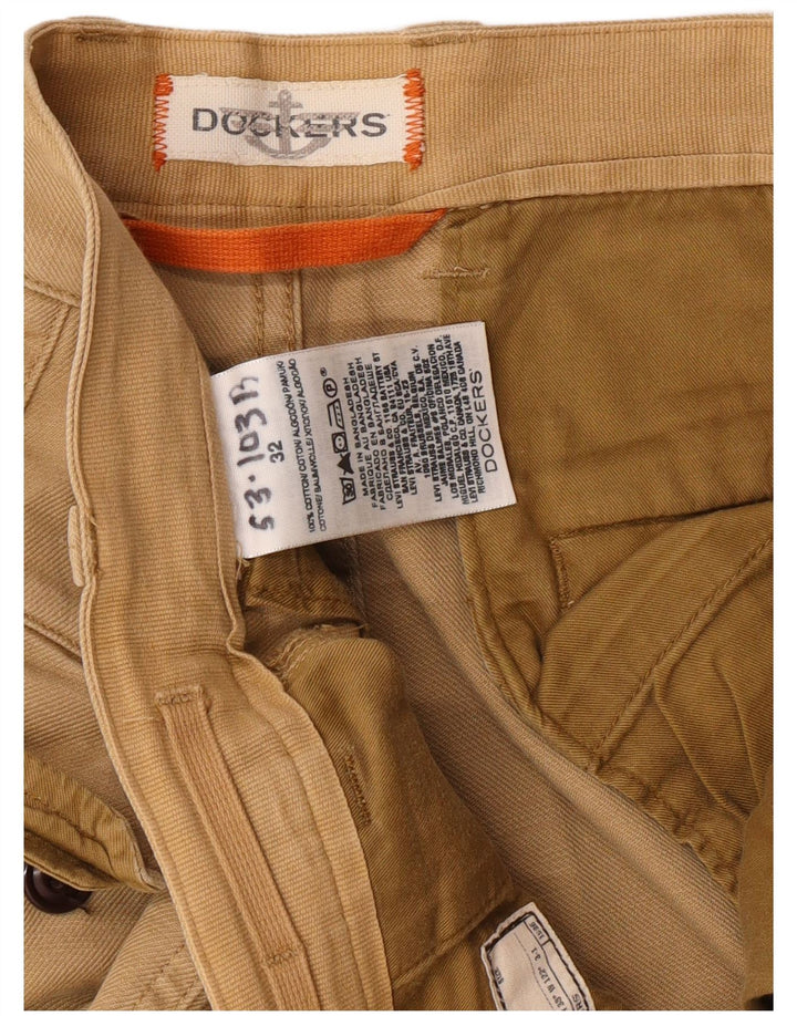 Pantaloni scurti cargo pentru bărbați DOCKERS W32, bumbac mediu bej