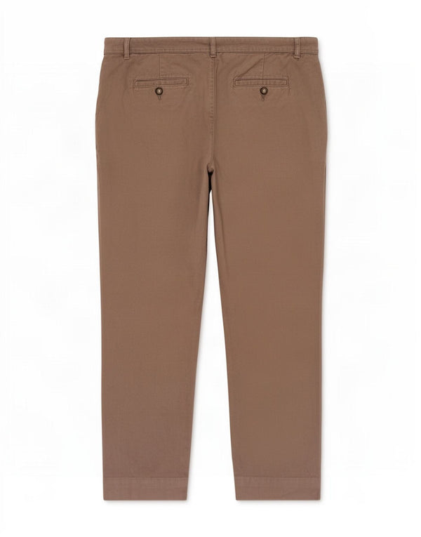 Fat Face Pantaloni drepți tăiați pentru femei UK 12 Medium L34 L25 Bumbac gri