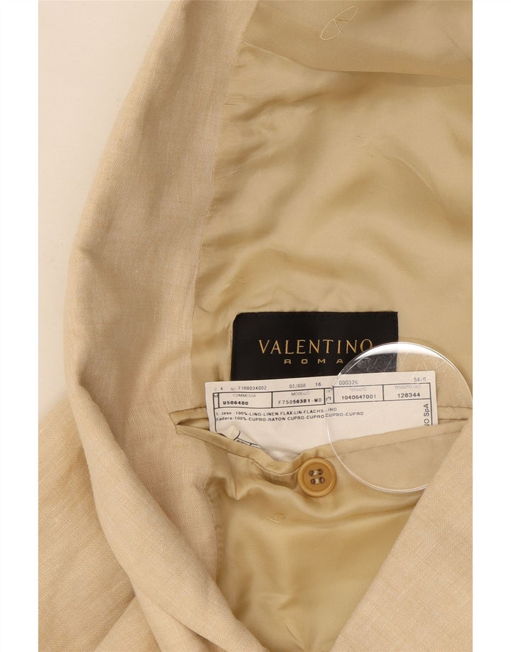 Jachetă pentru bărbați Valentino cu două pieptări IT 54 2XL in bej
