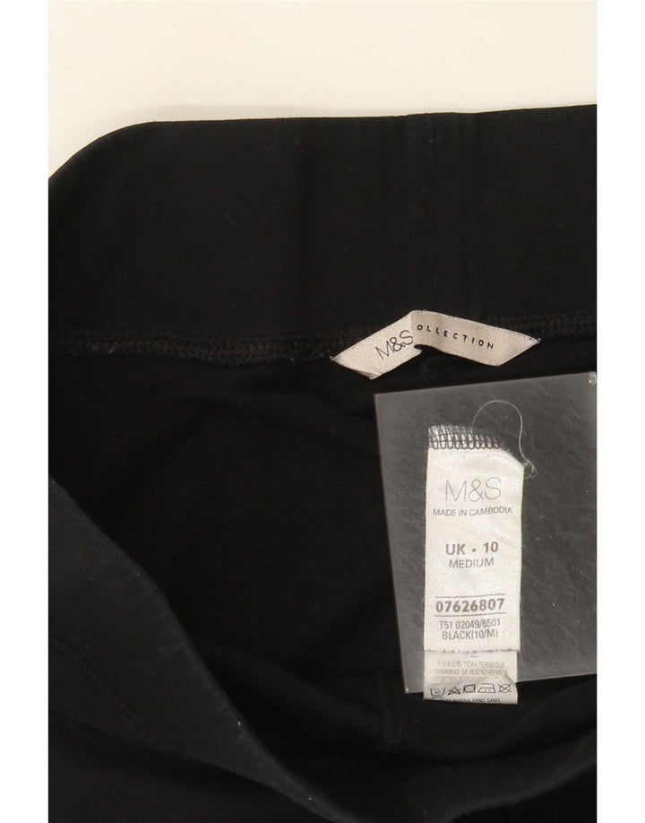 Pantaloni de trening pentru femei Marks & Spencer UK 10 mic bumbac negru