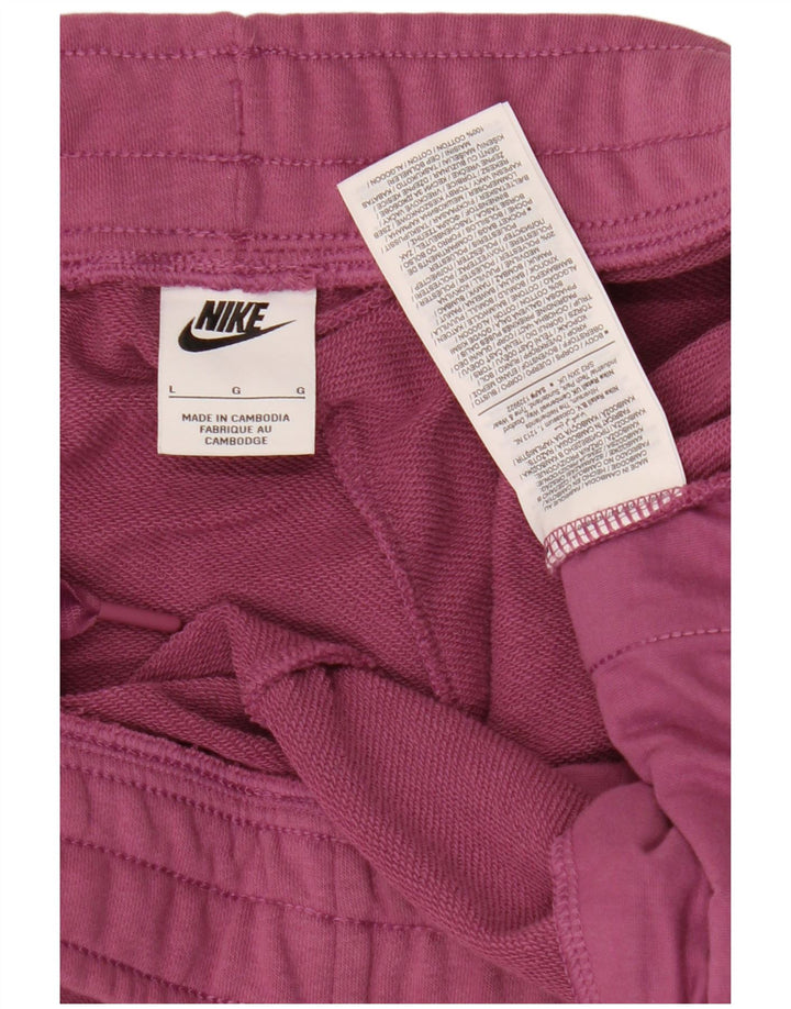 Pantaloni de trening pentru femei NIKE Pantaloni de jogging UK 16 Bumbac violet mare