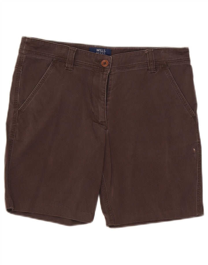 Pantaloni scurti chino vintage pentru femei W28 bumbac gri mediu