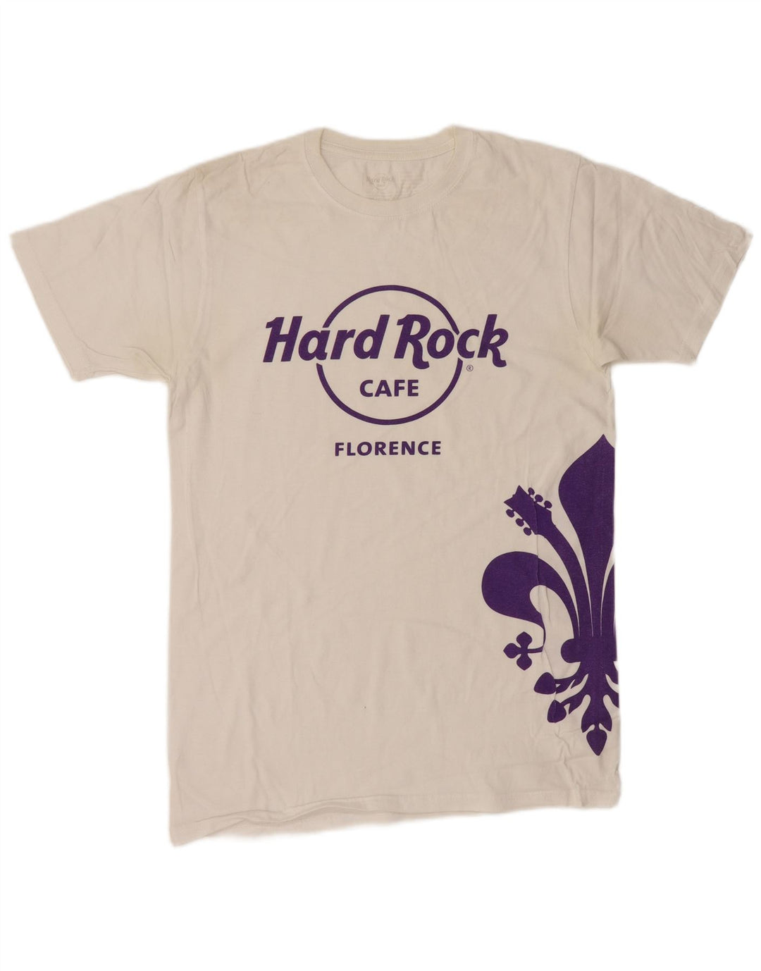 HARD ROCK CAFE Tricou cu grafic Florență pentru bărbați Top mic alb Paisley