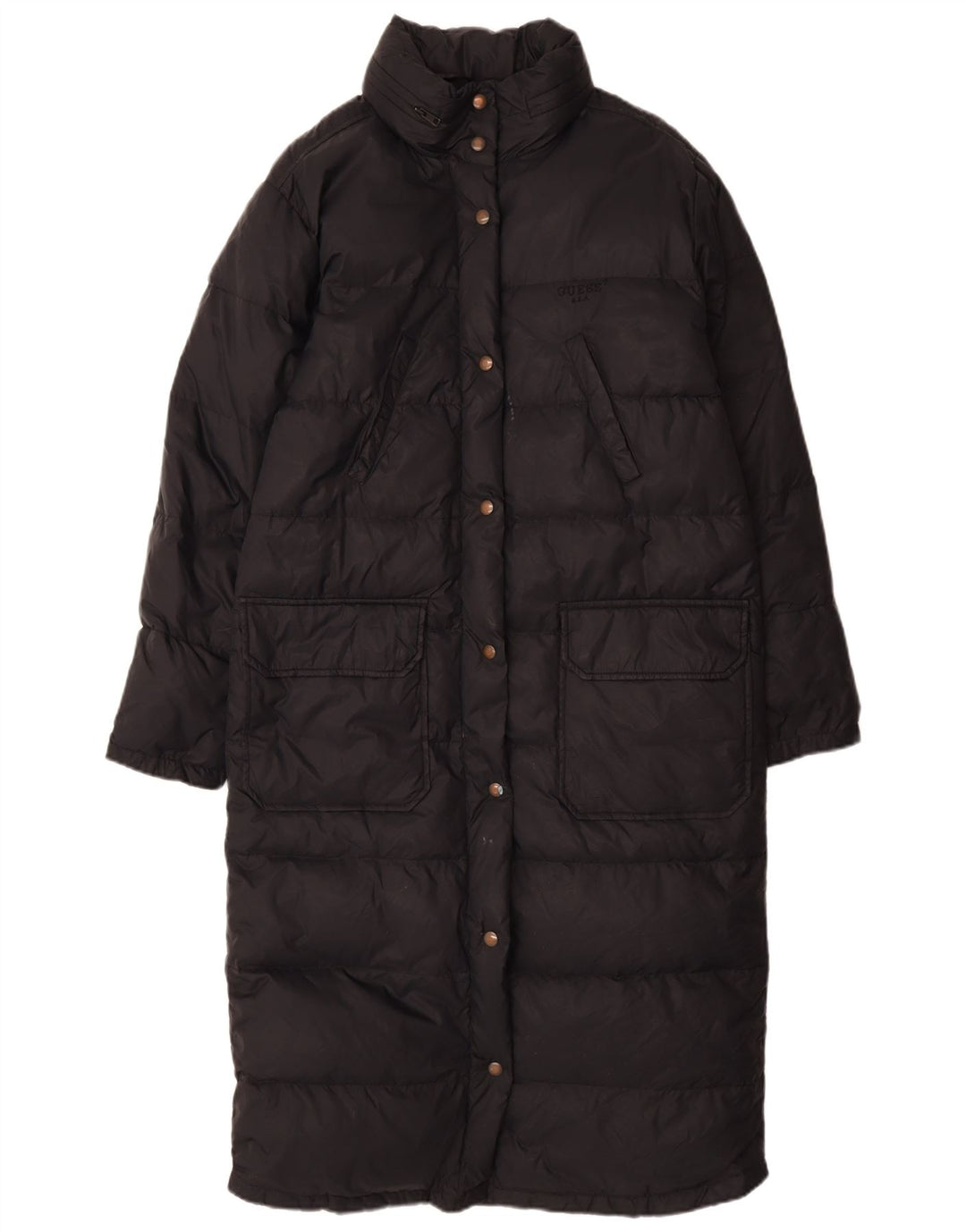 Palton căptușit pentru femei GUESS UK 14 Medium Black Nylon