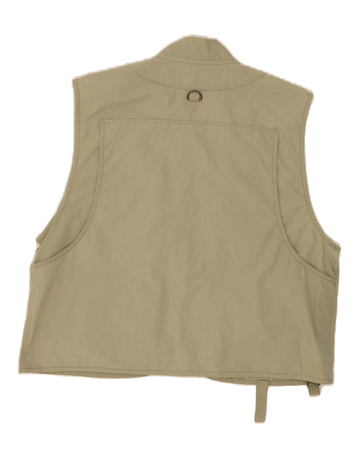VINTAGE Mens Utility Gilet IT 54 2XL Green Vintage Vintage and Second-Hand Vintage from Messina Hembry 