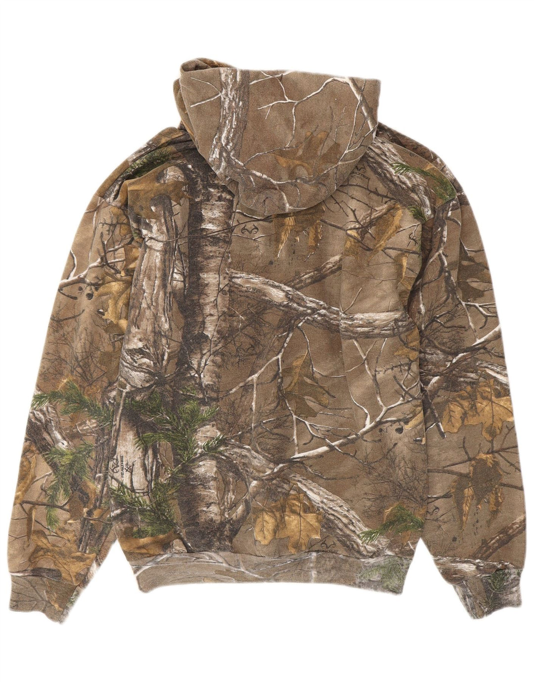 Pulover Russell Athletic pentru bărbați, bumbac, camuflaj, kaki mediu