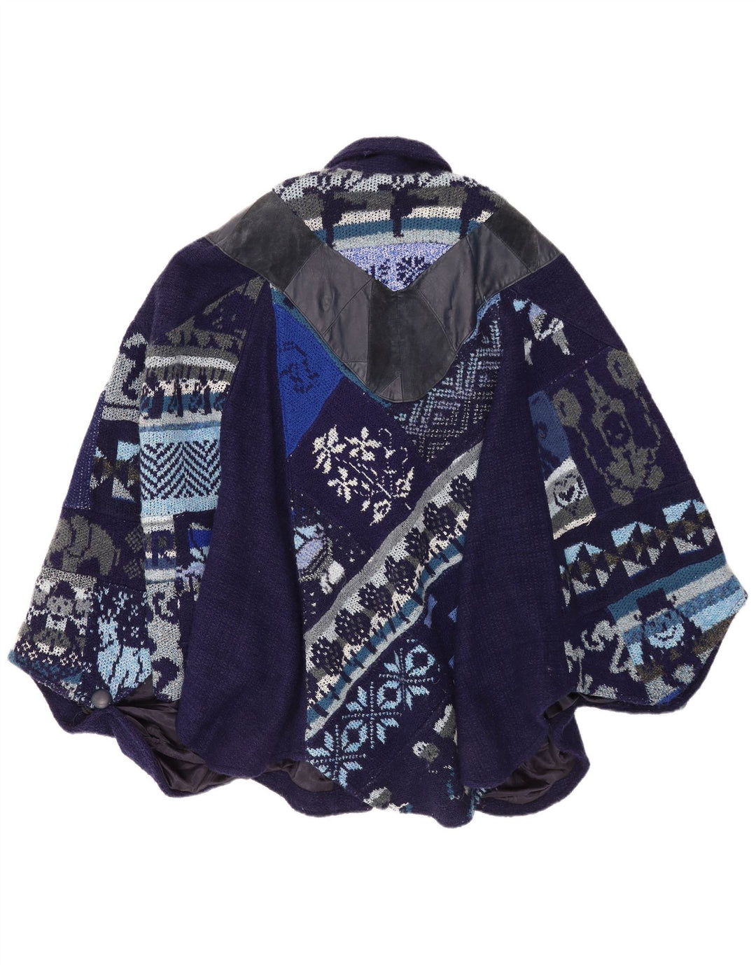 Palton Tauros Creation pentru femei, mărime unica, albastru marin Fair Isle