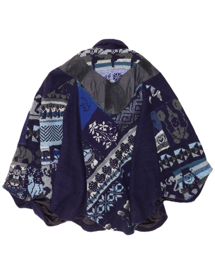 Palton Tauros Creation pentru femei, mărime unica, albastru marin Fair Isle