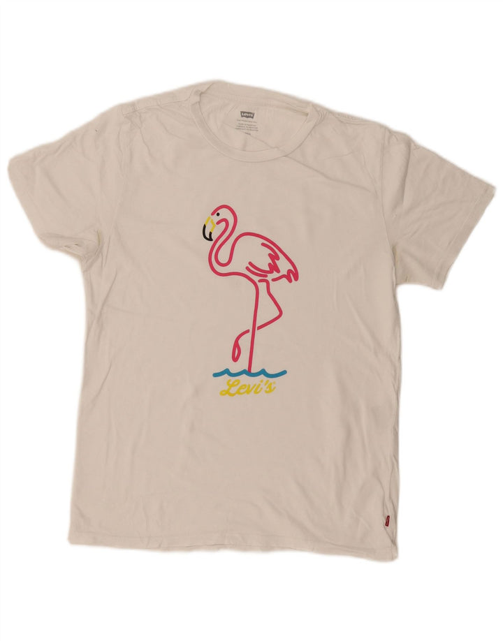 Tricou grafic Levi's pentru femei Top UK 10 Small White