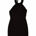VINTAGE Rochie Halter pentru femei UK 12 Medium Black