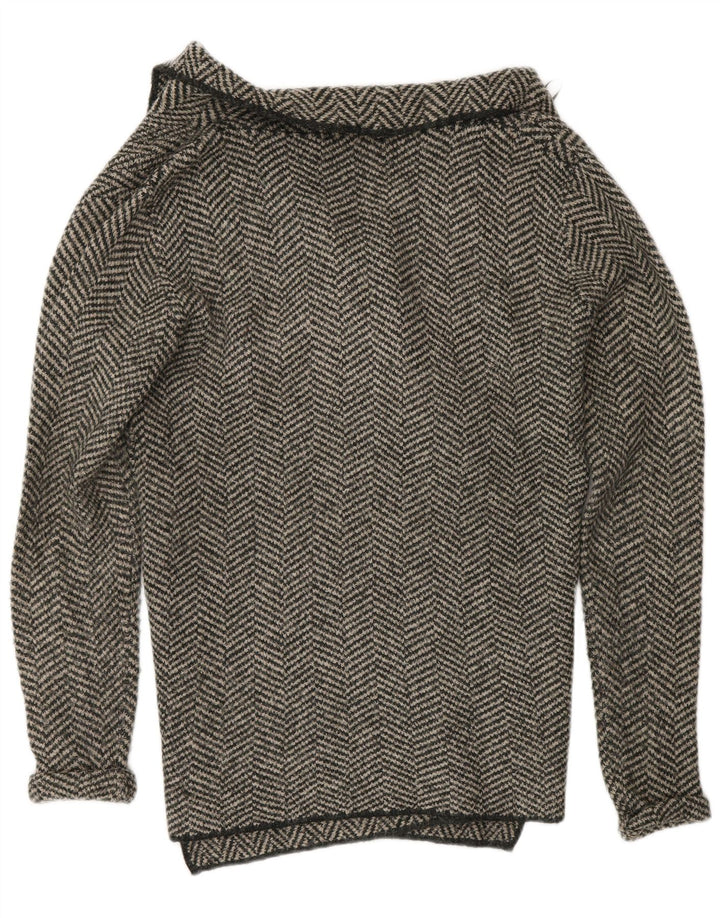Pulover cardigan deschis pentru femei Zara Marea Britanie 14, gri mediu, acrilic