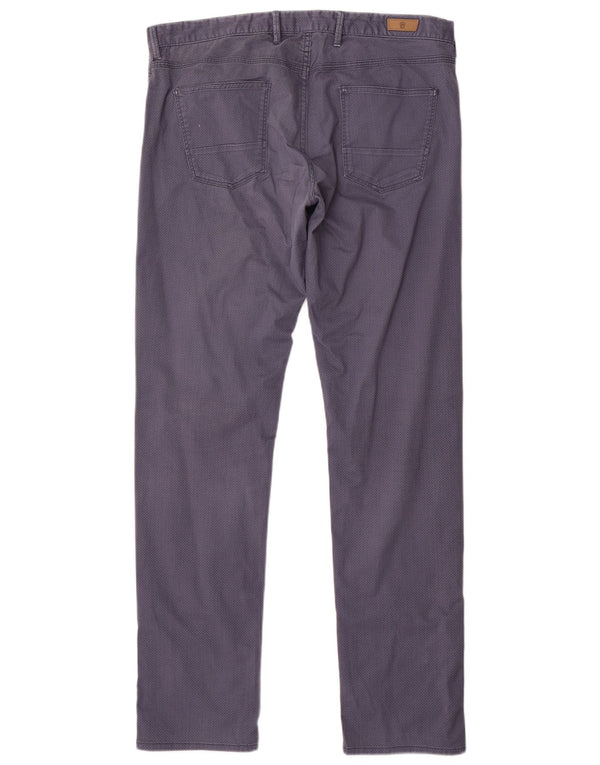 MASSIMO DUTTI Pantaloni casual pentru bărbați EU 44 Large W34 L33 Bleumarin cu pete