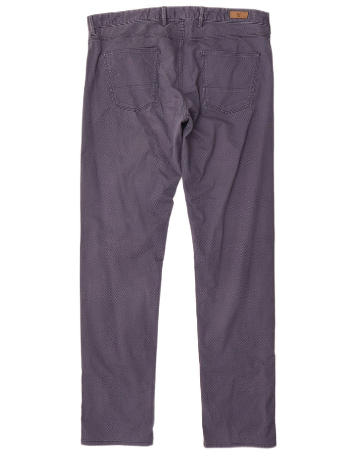 MASSIMO DUTTI Pantaloni casual pentru bărbați EU 44 Large W34 L33 Bleumarin cu pete