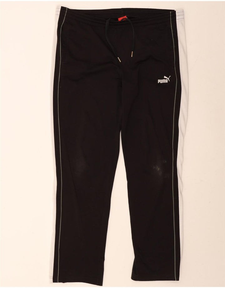 Pantaloni de trening pentru bărbați Puma, mari, negru, poliester color bloc