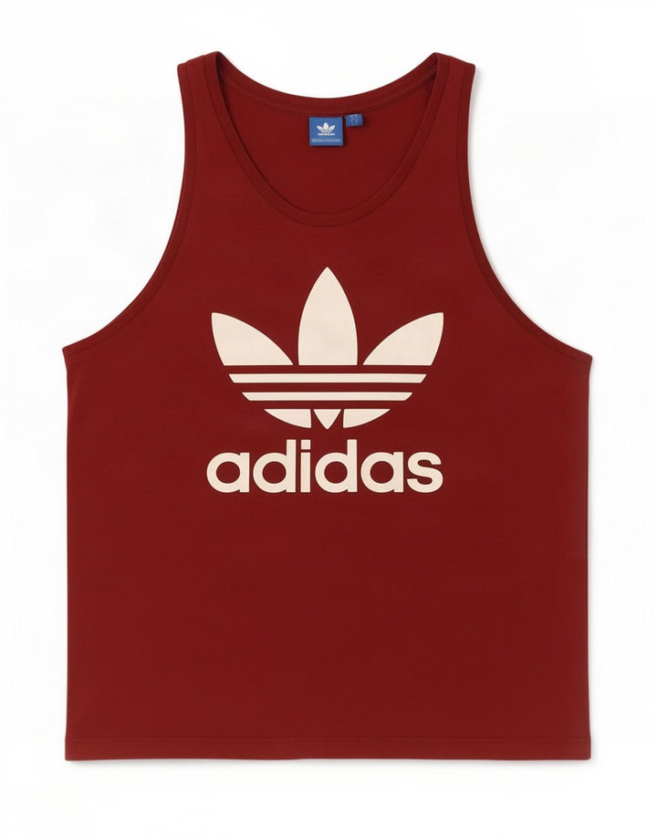 Vesta grafică pentru bărbați Adidas, mare, bumbac, maro