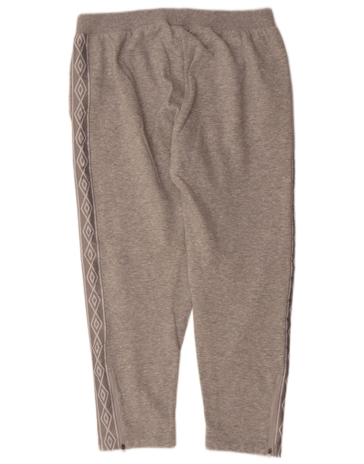 UMBRO Mens Graphic Tracksuit Trousers Joggers Large  Grey Cotton