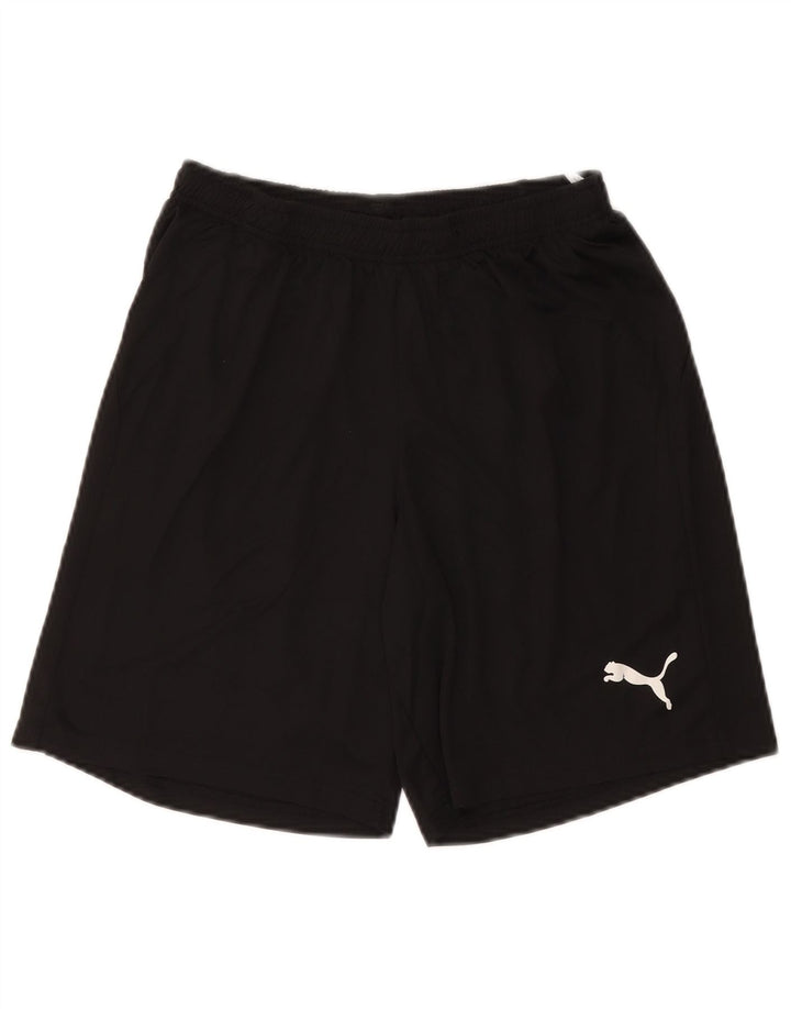 Pantaloni scurți sport Puma pentru bărbați, poliester mediu negru