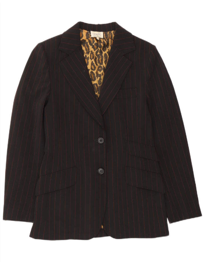 Jachetă vintage pentru femei cu 2 nasturi IT 42 Medium Black Dunge