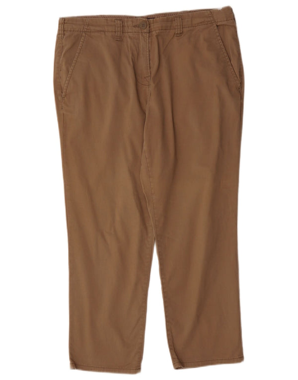 Pantaloni tăiați drepti pentru femei Marks & Spencer UK 12 Medium W32 L24 Maro