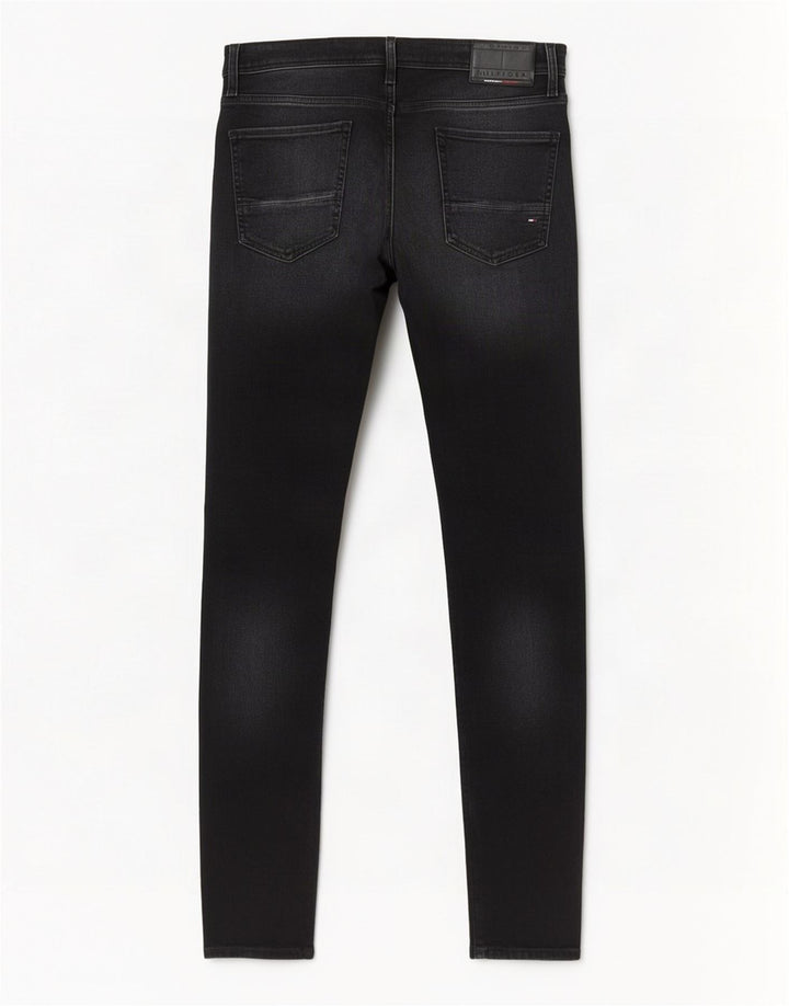 Blugi Tommy Hilfiger Bleecker Slim pentru bărbați W33 L32 bumbac negru