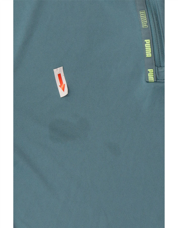 Trening Puma Boys Zip Neck Pullover Top 13-14 ani Poliester albastru